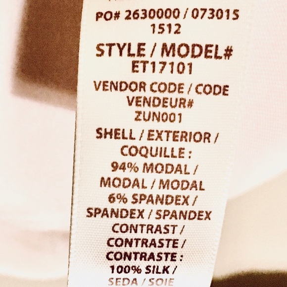 Ella Moss Light Pink Cold Shoulder Modal/Silk Top - Picture 7 of 8